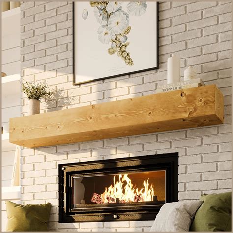 Amazon Avana Rustic Fireplace Mantle Shelf 60 Inches Handcrafted