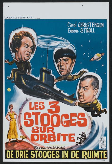 Belgian poster for THE THREE STOOGES IN ORBIT (1962). : r/classiccomedy