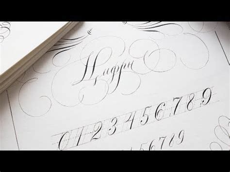 Уроки Каллиграфии | Красивое каллиграфическое написание цифр: секреты ...