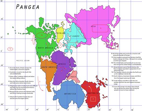 Printable Pangea Map