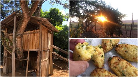 Tour Pela Casinha Da Arvore Receita De Bolinho De Arroz Por Do Sol