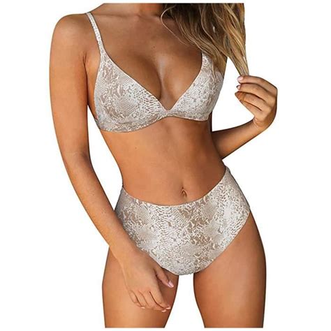 Maillot De Bain Ensemble Maillots Deux Pièces À Imprimé Bikini Pour Femmes Sexy Acy Bgm