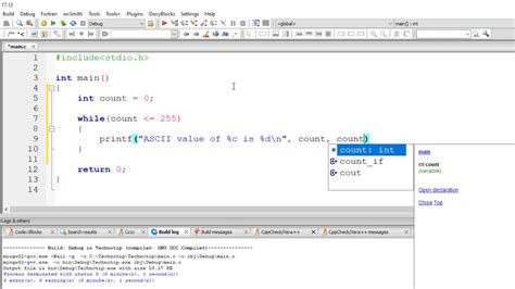 Ascii Table C Programming