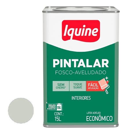 Tinta Vinil Acr Lica Fosca L Pintalar Branco Gelo Iquine Ref