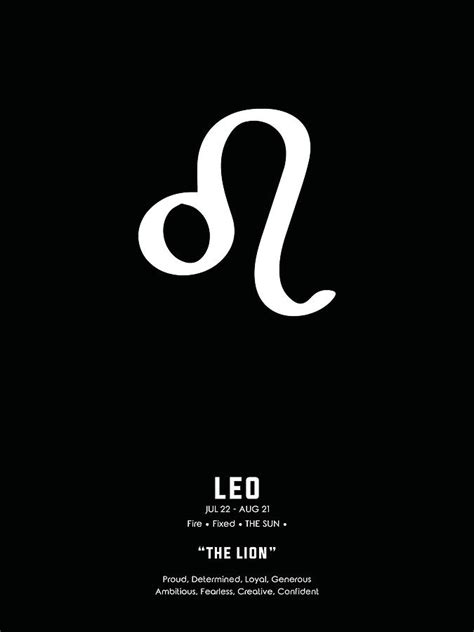 Art Collectibles LEO Zodiac Sign Print Astrology Sign Poster Digital