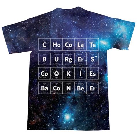 Periodic Table T Shirt Shelfies