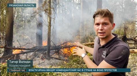 В Рязанских лесах снова открытый огонь - YouTube