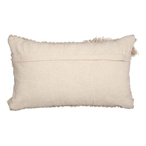 Coussin rectangulaire 30 x 50 cm Elino Ecru Déco textile Eminza