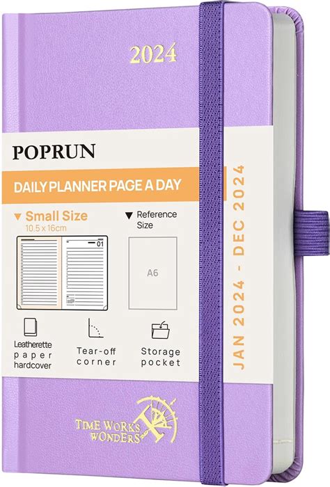 Poprun Agenda De Poche Journalier X Cm Page Par Jour De