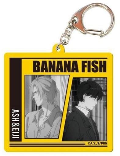 駿河屋 05アッシュ・リンクス＆奥村英二a カラーアクリルキーホルダー 「banana Fish」（キーホルダー・マスコット）