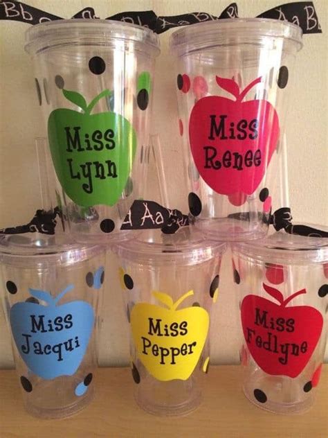 Pin By Carolyn Picanzo On Cricut Cups Cheap Teacher Gifts Teacher