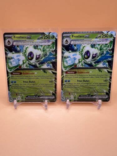 Set Of 2x Pokémon Tcg Froslass Ex Paradox Rift 003182 Holo Double Rare Ebay