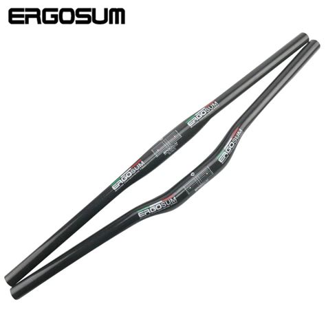 ERGOSUM MTB Handlebar 3K Gloss Carbon Handlebar MTB Carbon Fiber Bicycle Handlebars 31.8mm ...