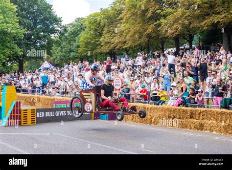 Team Asterix And Obelix Kart Taking The Final Jump At The Red Bull