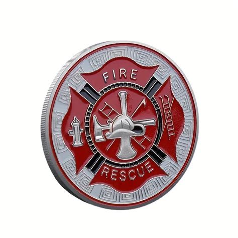 Firefighter Tribute Coin Commemorative Collectible Temu