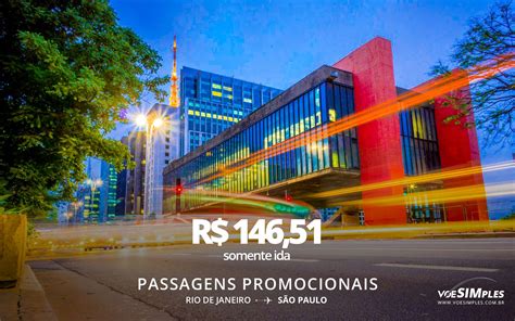 Passagem A Rea Promo Rel Mpago Azul Rio S O Paulo Voe Simples