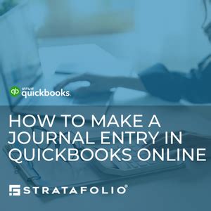 How To Make A Journal Entry In Quickbooks Online