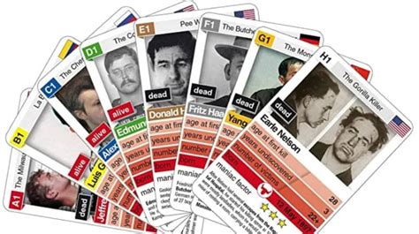 Un juego de cartas con los asesinos seriales más famosos del mundo como