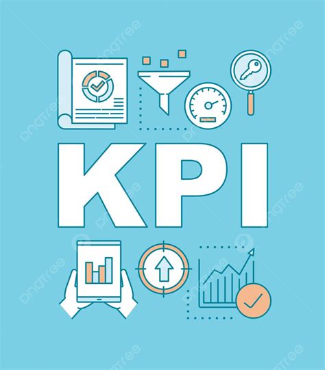 Banner Kpi Con Iconos Lineales Y Signo Lineal Del Sitio De Tipografía