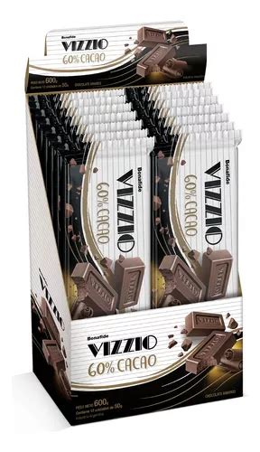 Chocolate Vizzio Cacao X 50gr Caja X 12 Un