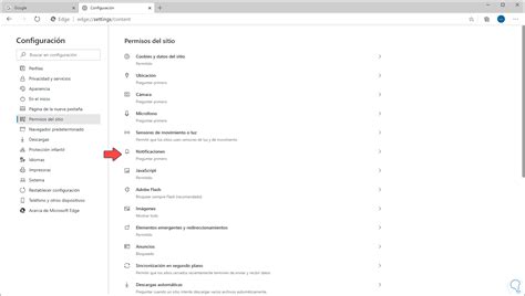 Activar O Quitar Notificaciones Chromium Microsoft Edge Notificacion