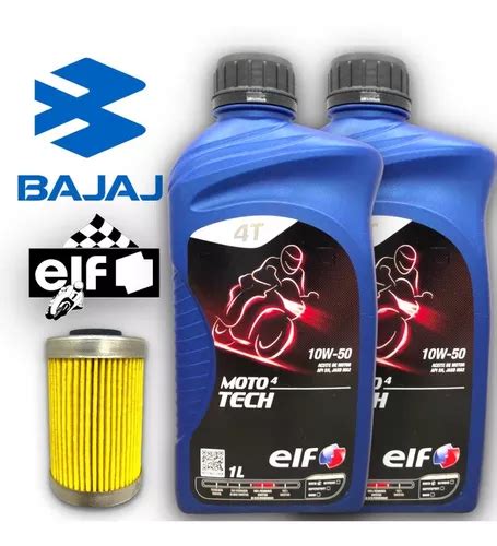 Kit Aceite Sintetico 10w50 Filtro Bajaj Rouser 200 Ns As