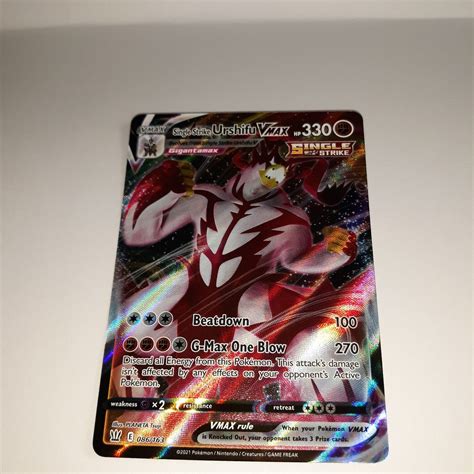 Single Strike Urshifu Vmax Battle Styles Ultra Rare Holo Nm