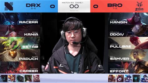 [lck Cl] Drx Vs Bro 1세트 밴픽 브리온 미드는 풀배가 출전합니다 롤 리그 오브 레전드 에펨코리아