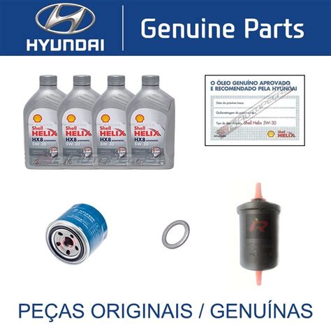 Kit Troca Oleo Filtros Hyundai Hb Hb S Original R