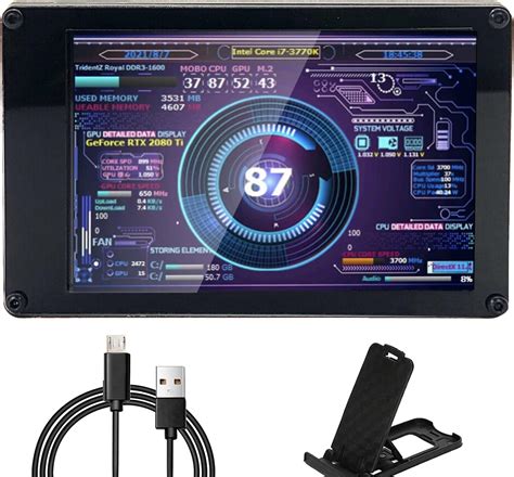 Goshyda Pc Cpu Data Monitor Inch Ips Usb Mini Screen Computer