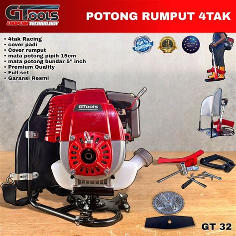 Jual Mesin Potong Rumput Padi Tak Fulset Honda Gtools Gt Brush