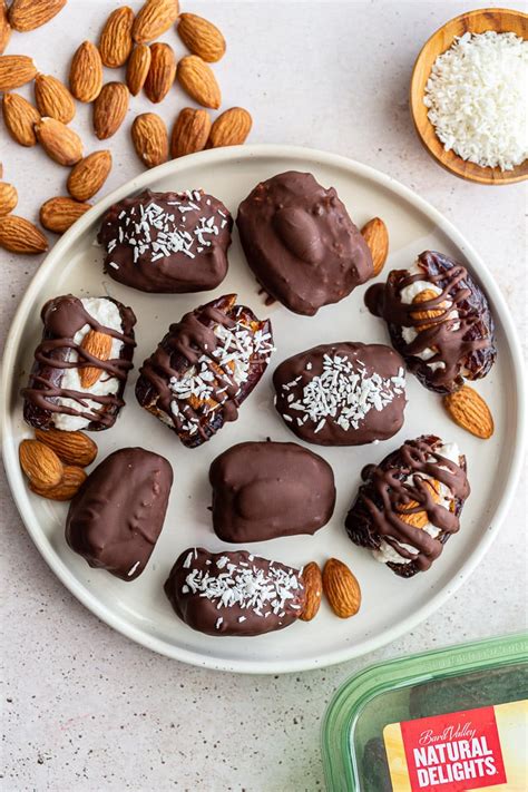 Almond Joy Stuffed Dates Food With Feeling