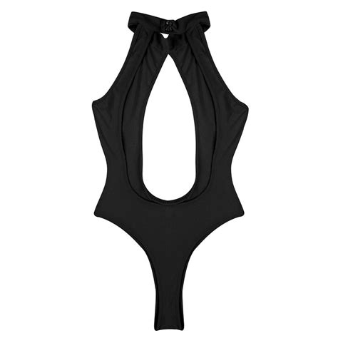 US Women Cut Out Monokini Crotchless Bikini Swimwear Swimsuit Thong