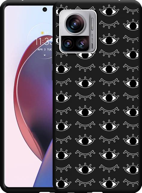 Motorola Edge 30 Ultra Hoesje Zwart I See You Designed By Cazy Bol