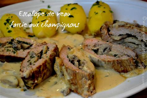 Recette De L Escalope De Veau Farcie Aux Champignons Petits Plats