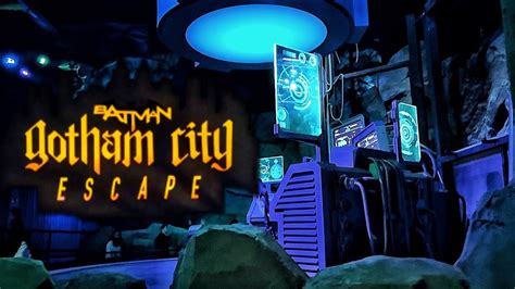 Parque Warner Gotham City Escape Queue Line Walkthrough YouTube