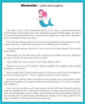 Mermaids - vocabulary, jokes, puns, scrambled words, fun facts | TPT