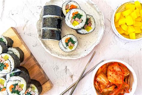 Classic Kimbap Korean Seaweed Rice Roll Recipe