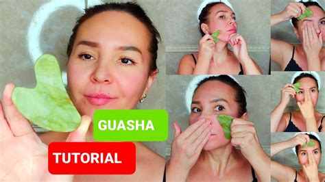 Full Face Guasha Massage No Talking Gua Sha Tutorial Youtube