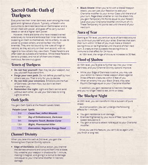 Some Paladin And Warlock Subclasses R Dndhomebrew