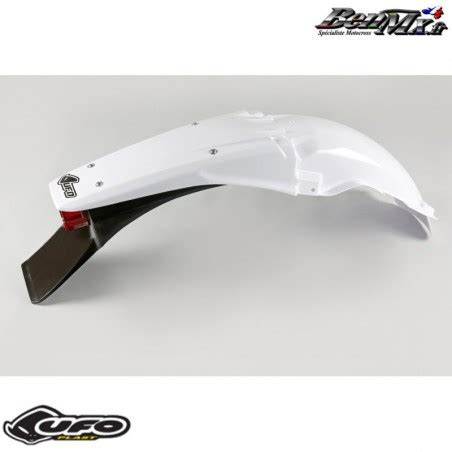 Garde boue arrière UFO avec feu arrière Blanc YAMAHA 125 250 YZ 1996 2001