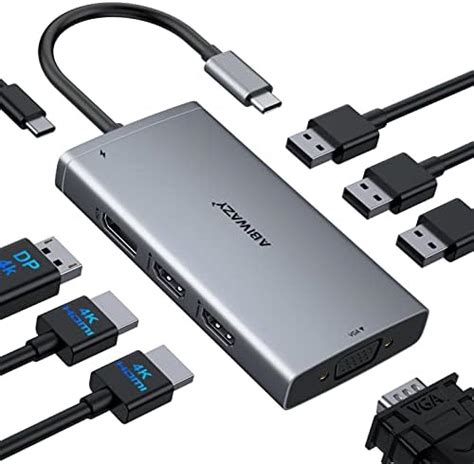 Novoo Usb C Docking Station Monitors In Usb C Hub With K