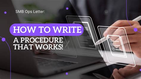 How To Write A Procedure That Works