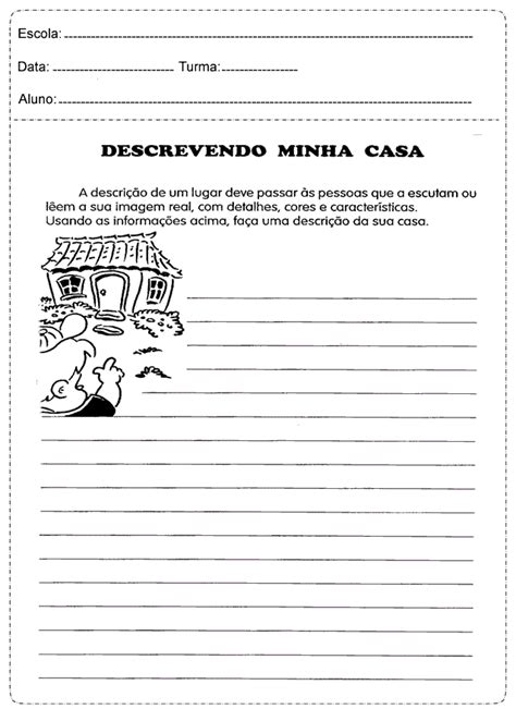 Atividades De Produção De Texto Para O 5º Ano Fichas E Atividades