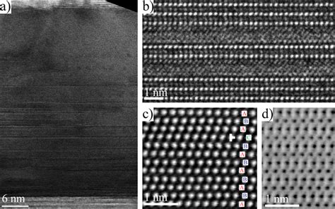 Cross Sectional Tem Analysis A Medium Resolution Tem Image Showing