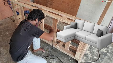 DIY SHOCKER Make Your Own L Shaped Sofa Frame How To Make L Shape