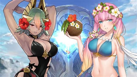 Fire Emblem Heroes Summoning For Summer Laegjarn Youtube