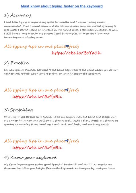 Must know about typing faster on the keyboard | PDF