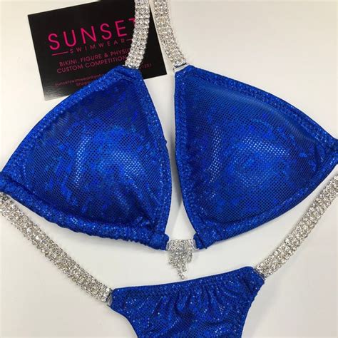 Royal Blue Bikini Etsy