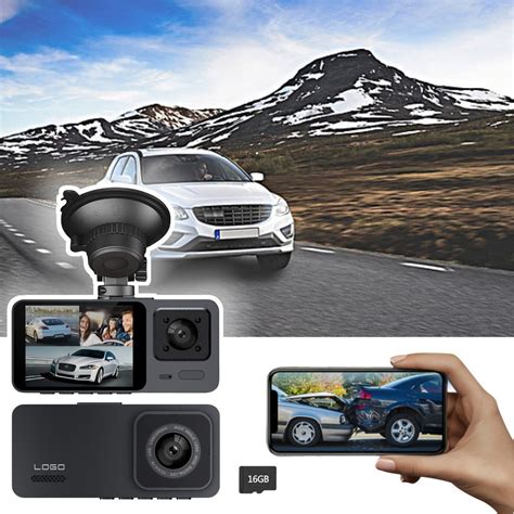 Dual Dash Cam Front And Inside P Dash Camera For Cars Ir Night